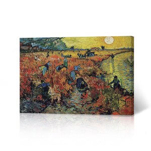 The Red Vineyard 1888 Vincent Van Gogh Canvas Print Wall Art Living Room Office Bedroom Decor Artwork Modern Classical Fine Art
