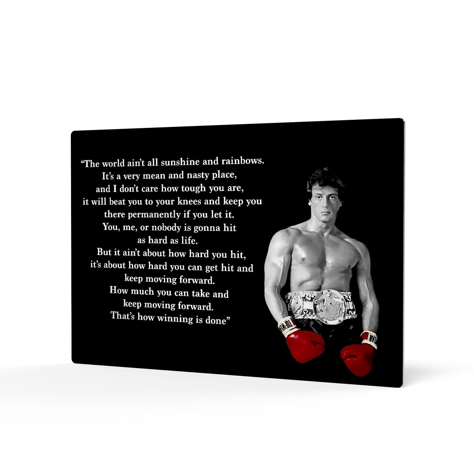 rocky balboa speech piece canvas art rocky balboa speech piece canvas art