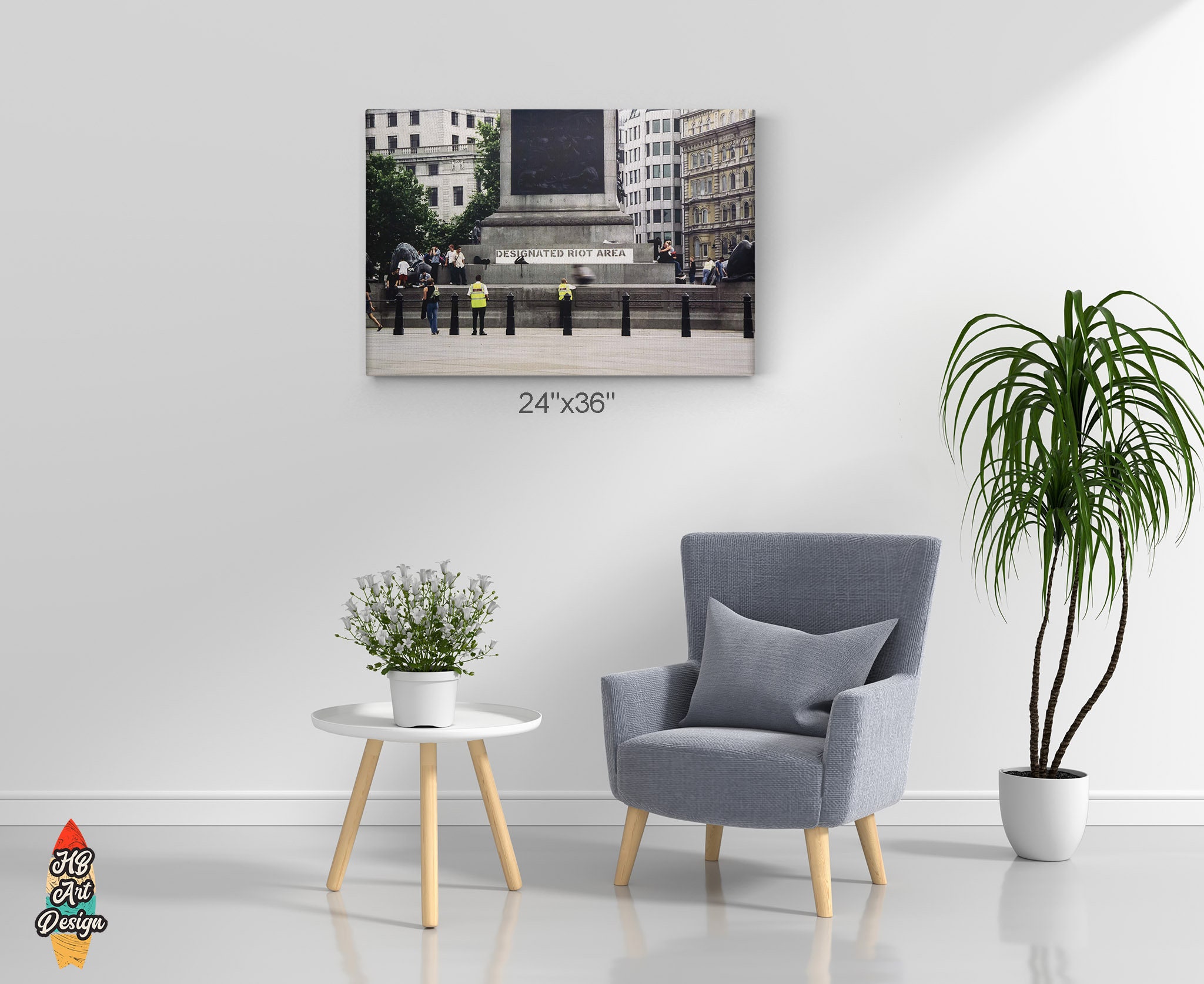 Designated Riot Area Street Art Painting London Mural Graffiti Banksy ...