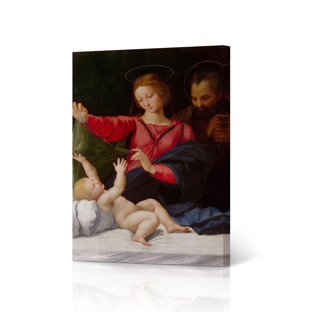 Madonna of Loreto by Raphael Art Canvas Wall Art Print Renaissance ...