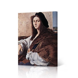 Portrait of a Young Man 'Possible Self Portrait' by Raphael Art Canvas Wall Art Print Renaissance Famous Oil Painting Fine Art Home Decor