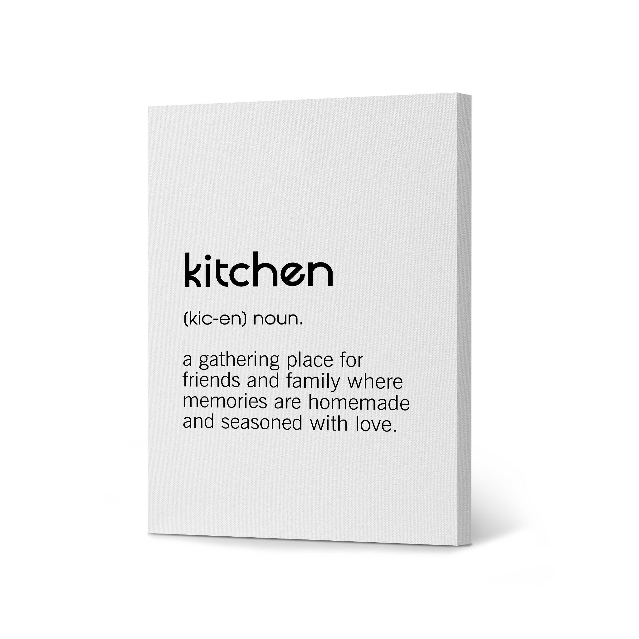 Kitchen Noun Dictionary Definition Quote Rustic Kitchen Wall Etsy