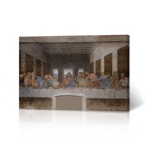 Last Supper Wall Art by Leonardo Da Vinci Canvas Wall Art Print Renaissance Famous Mural Painting Masterpiece Fine Art Bedroom Home Decor