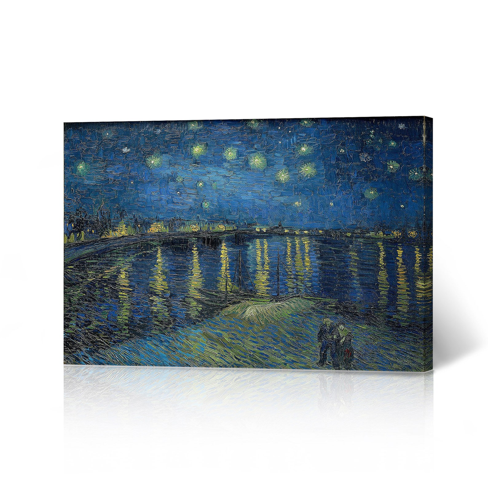 Starry Night Over the Rhone 1888 Vincent Van Gogh Canvas Print Wall Art ...