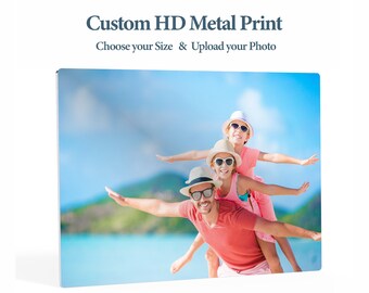 Custom Photo Glossy Metal Print Best Quality Personalized Picture Gift