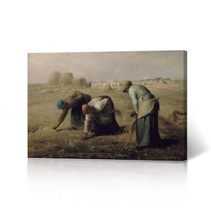 The Gleaners, Jean-Francois Millet Canvas Wall Art Print Realism Classic Art Famous Oil Painting Masterpiece Fine Art Modern Home Decor