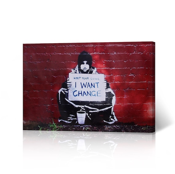 Keep Your Coins I Want Change Street Art Painting Melbourne Mural