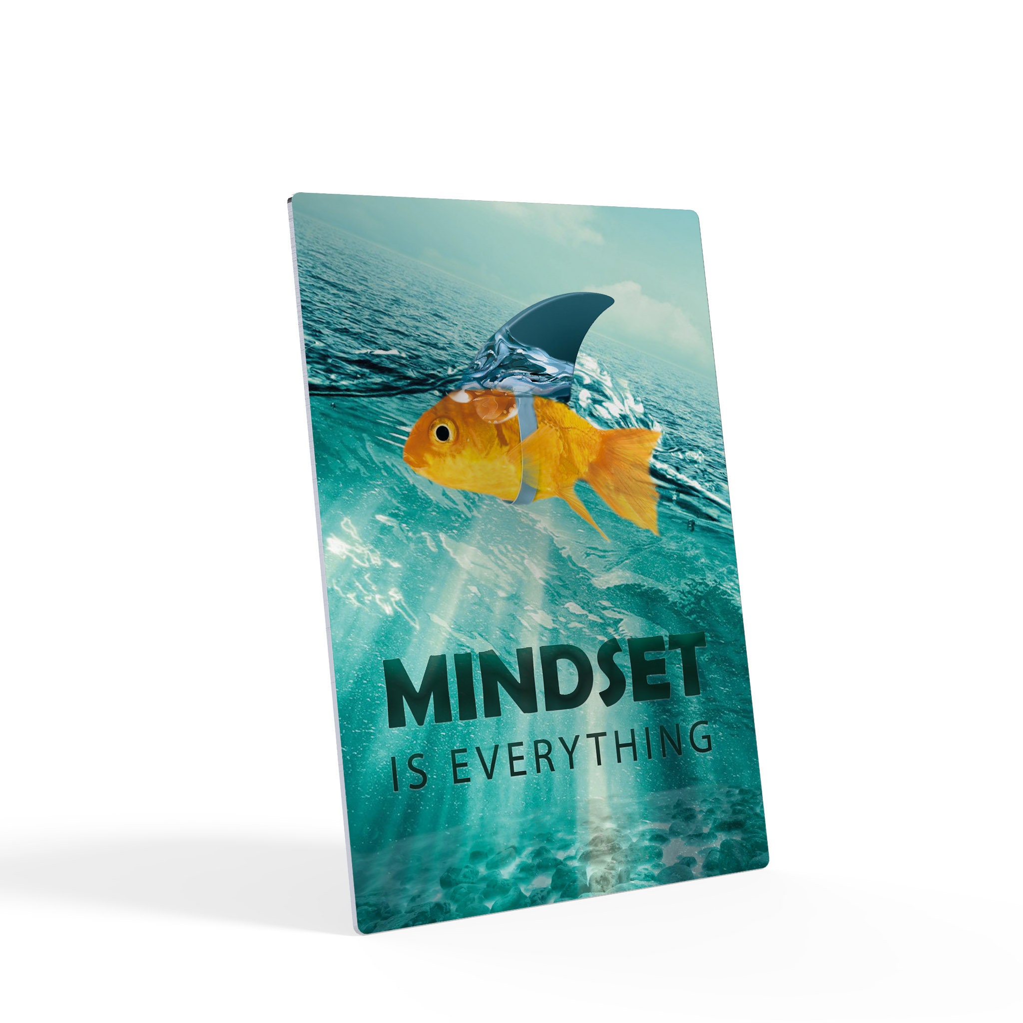 Mindset is Everything Metal Print Inspiartional Motivational Etsy