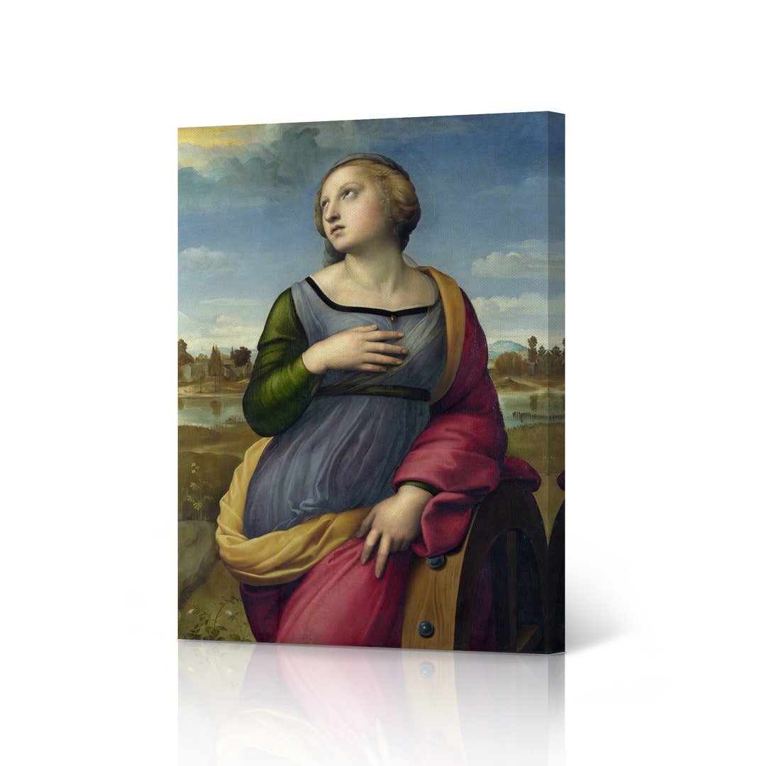 Saint Catherine of Alexandria by Raphael Art Canvas Wall Art Print ...