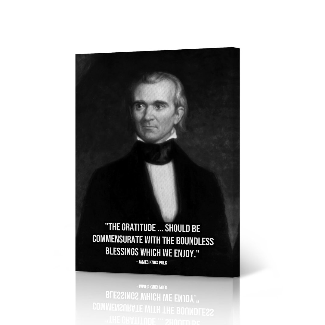 11th President of the United States of America James Knox Polk Portrait ...