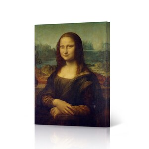 Mona Lisa by Leonardo Da Vinci Canvas Wall Art Print Renaissance Classic Art Famous Oil Painting Masterpiece Fine Art Living Room Home Decor