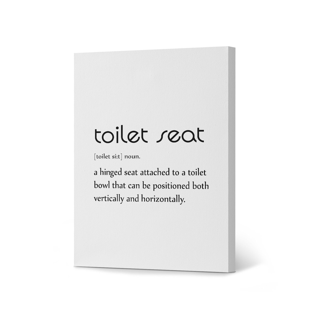 Noun Dictionary Definition of Toilet Restroom Seat Funny Quote Saying