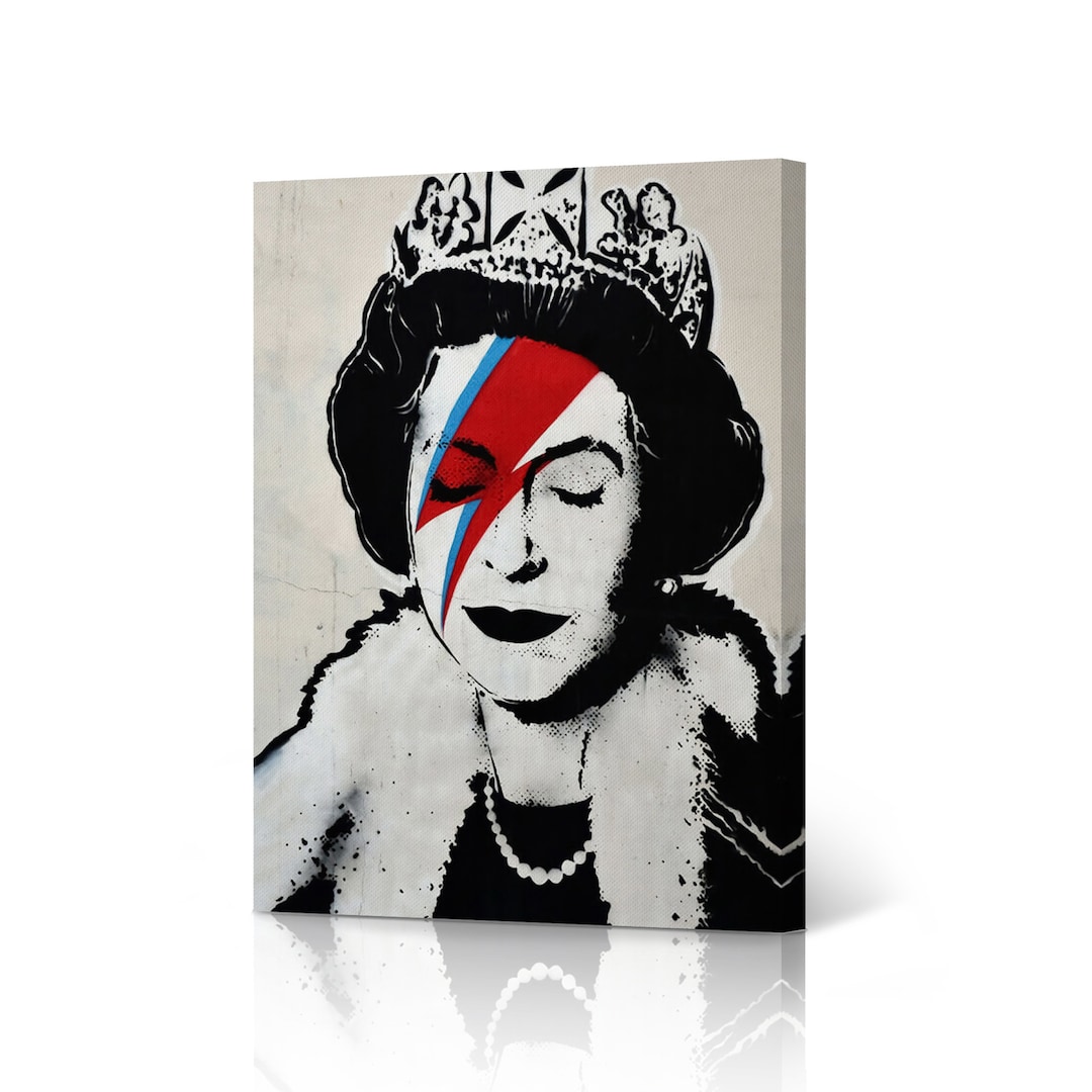 Queen Elizabeth Street Art Painting London Mural Graffiti Banksy Canvas