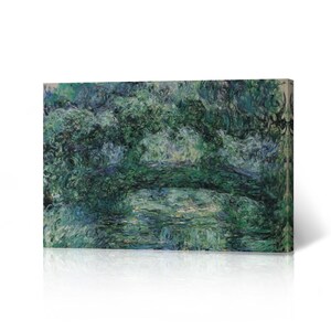 The Japanese Bridge by Claude Monet Canvas Wall Art Print Impressionism Masterpiece Fine Art Famous Oil Painting Modern Home Decor