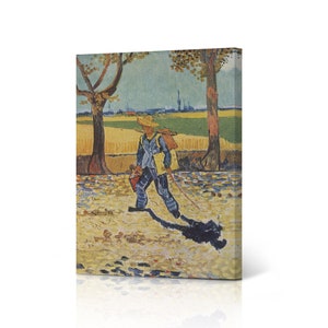 Painter on the Road to Tarascon 1888 Vincent Van Gogh Canvas Print Wall Art Living Room Office Bedroom Decor Artwork Classical Fine Art