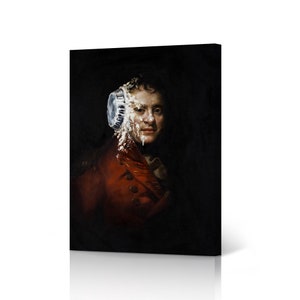 Banksy Wall Art Canvas Print Pie  Graffiti  Artwork Living Room Dorm Room Office Wall Art Home Decor