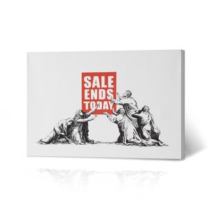 Banksy Wall Art Canvas Print Sale Ends Today from London Artwork Living Room Dorm Room Office Wall Art Home Decor