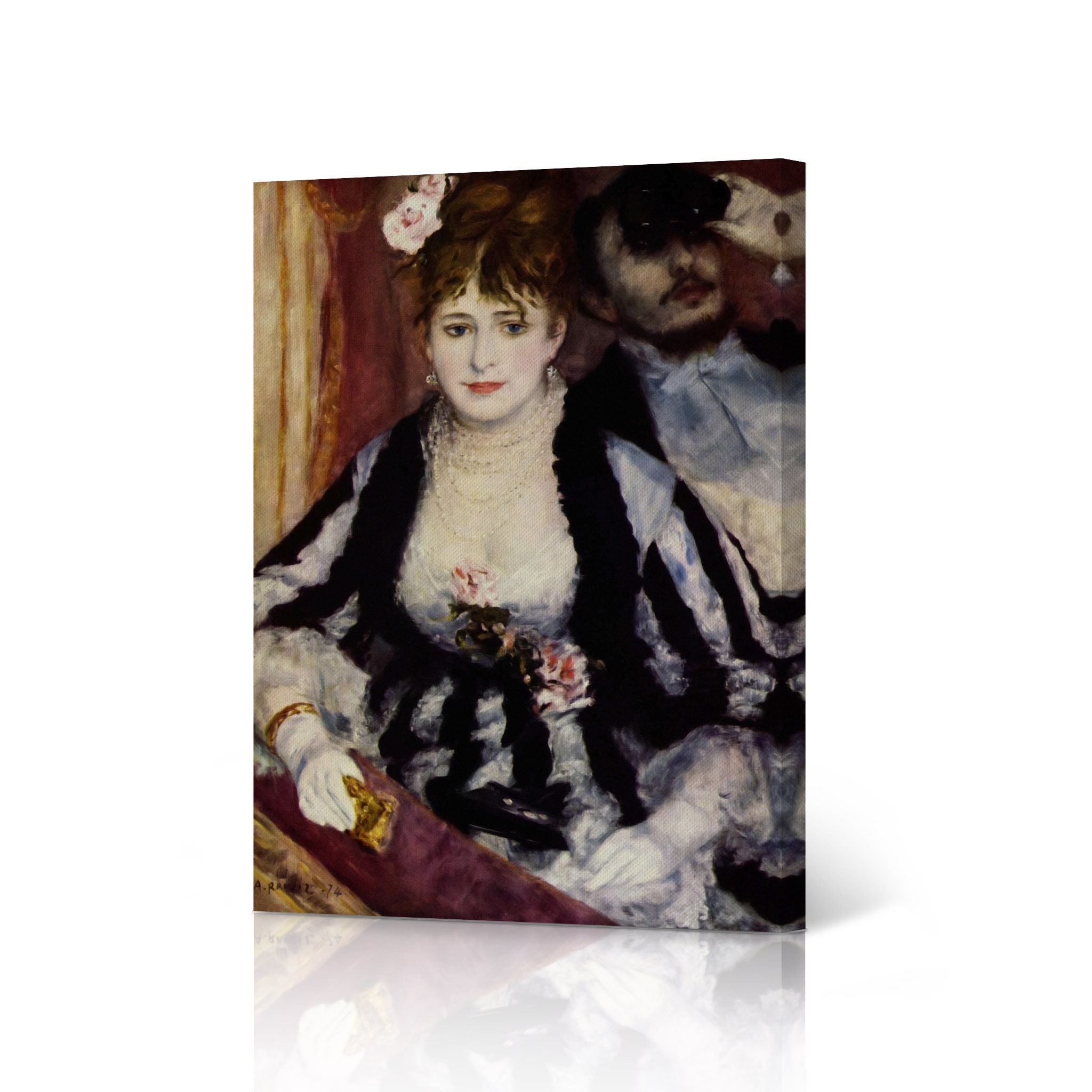 The Theater Box, Pierre-auguste Renoir Canvas Wall Art Print