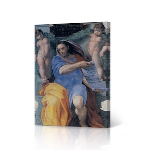 The Prophet Isaiah by Raphael Art Canvas Wall Art Print Renaissance Famous Masterpiece Fine Art Fresco Painting Living Room Home Decor
