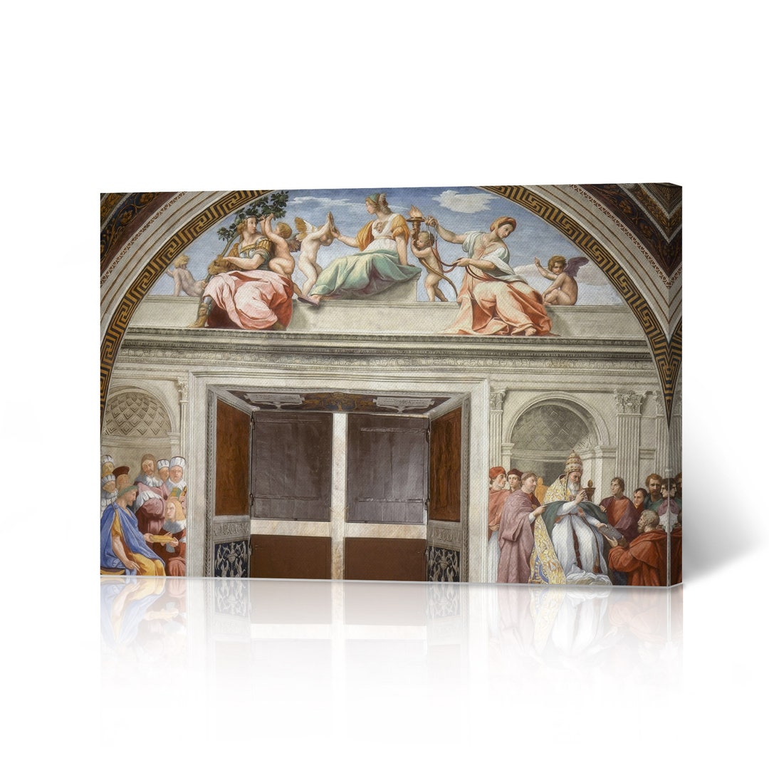 The Cardinal Values Raphael Cardinal and Theological Virtues Raphael Art Canvas Wall Art Print ...