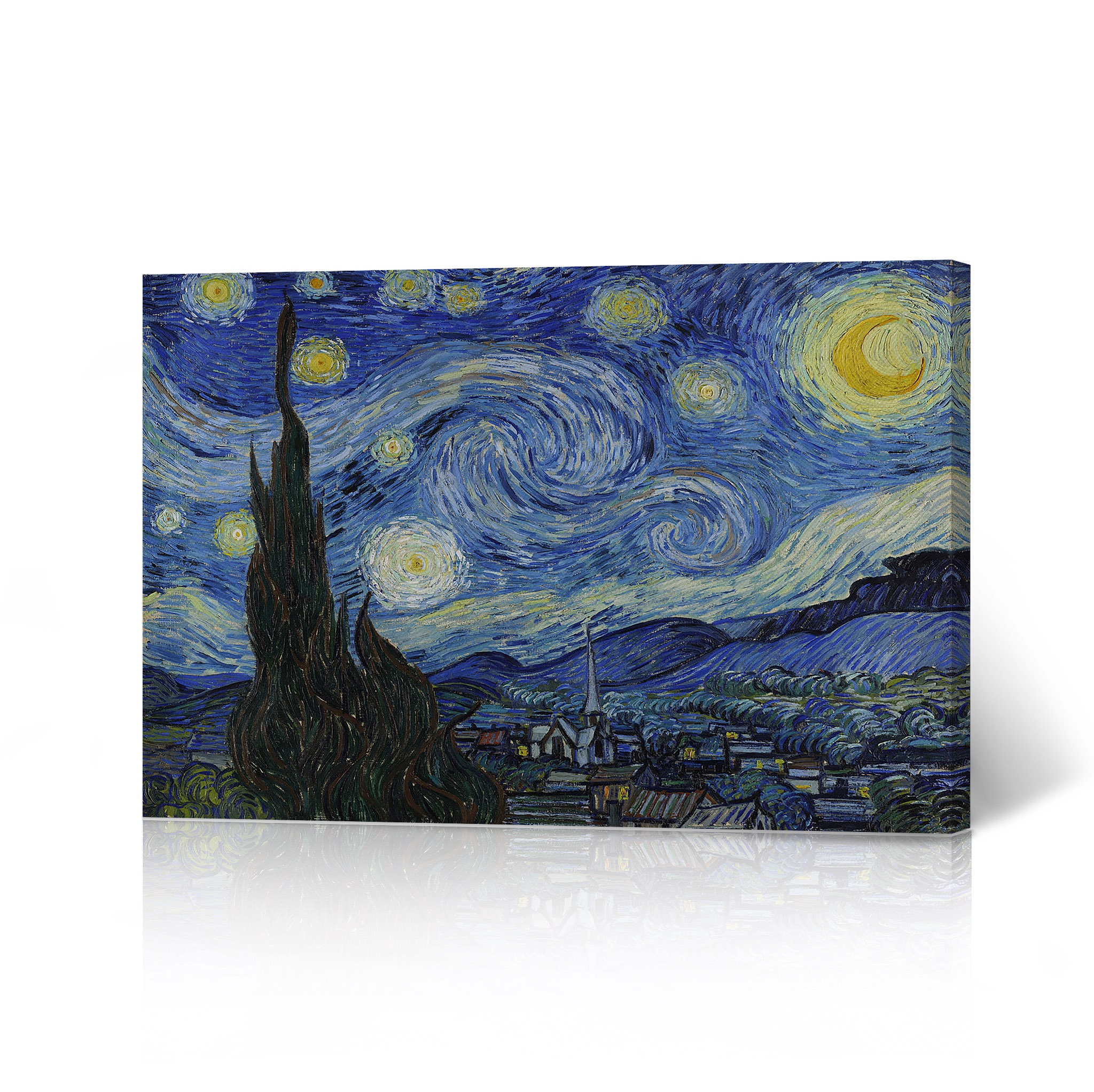 The Starry Night 1889 Vincent Van Gogh Canvas Print Wall Art Living ...