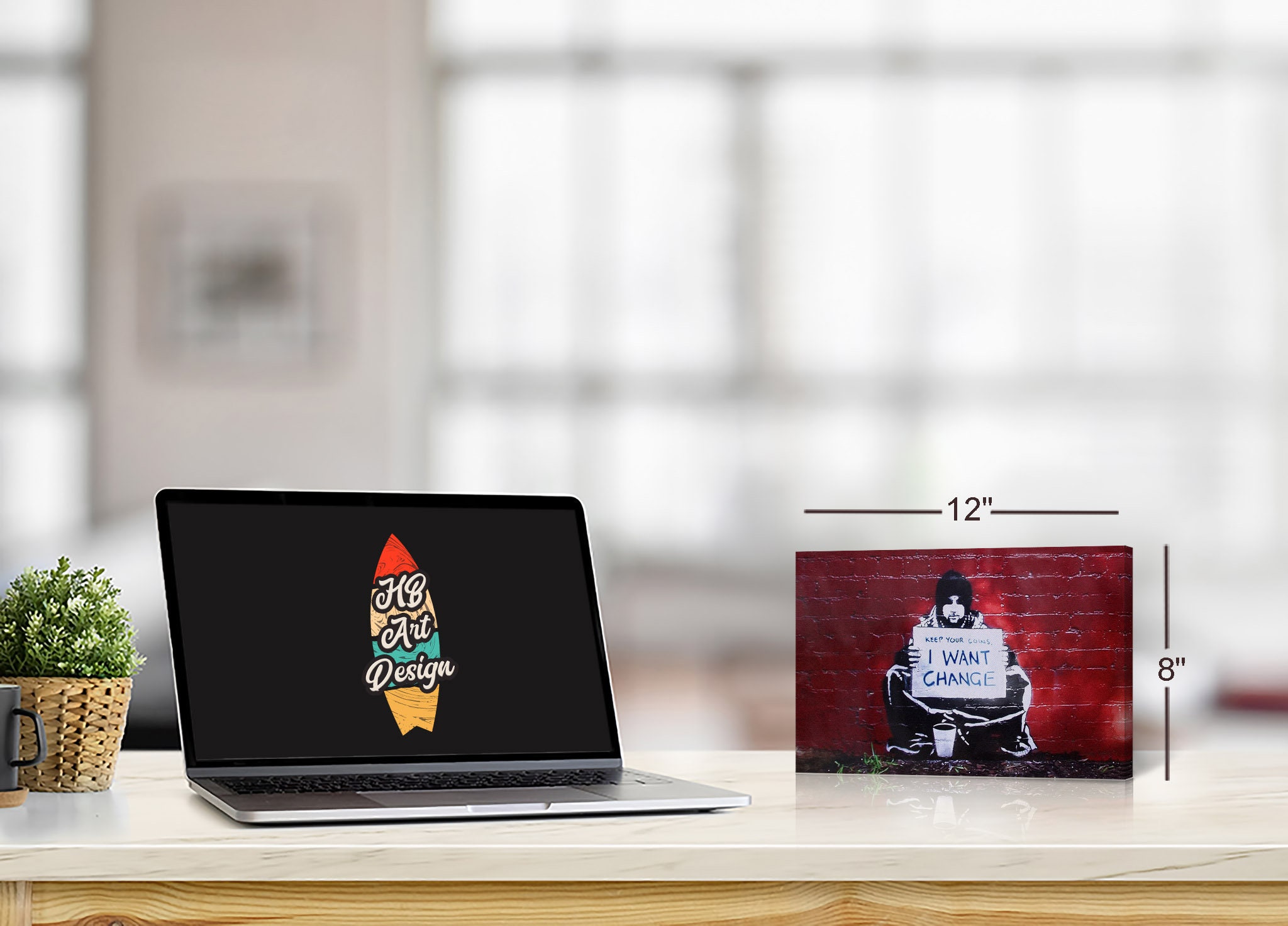 Keep Your Coins I Want Change Street Art Painting Melbourne Etsy