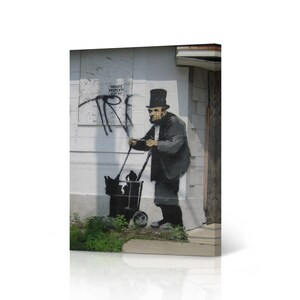 Abraham Lincoln Street Art Painting New Orleans Mural Graffiti Banksy Canvas Wall Art Print Living Room Bedroom Bathroom Office Modern Decor