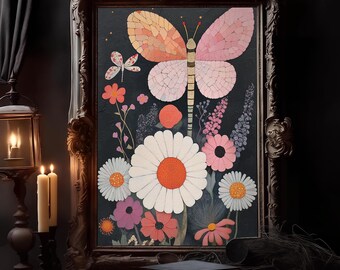 Gothic Whimsigoth Decor Wall Art |Gothic Macabre Vintage Painting |Dark Academia Moody Wall Hanging | Printable Downloadable Digital Art |