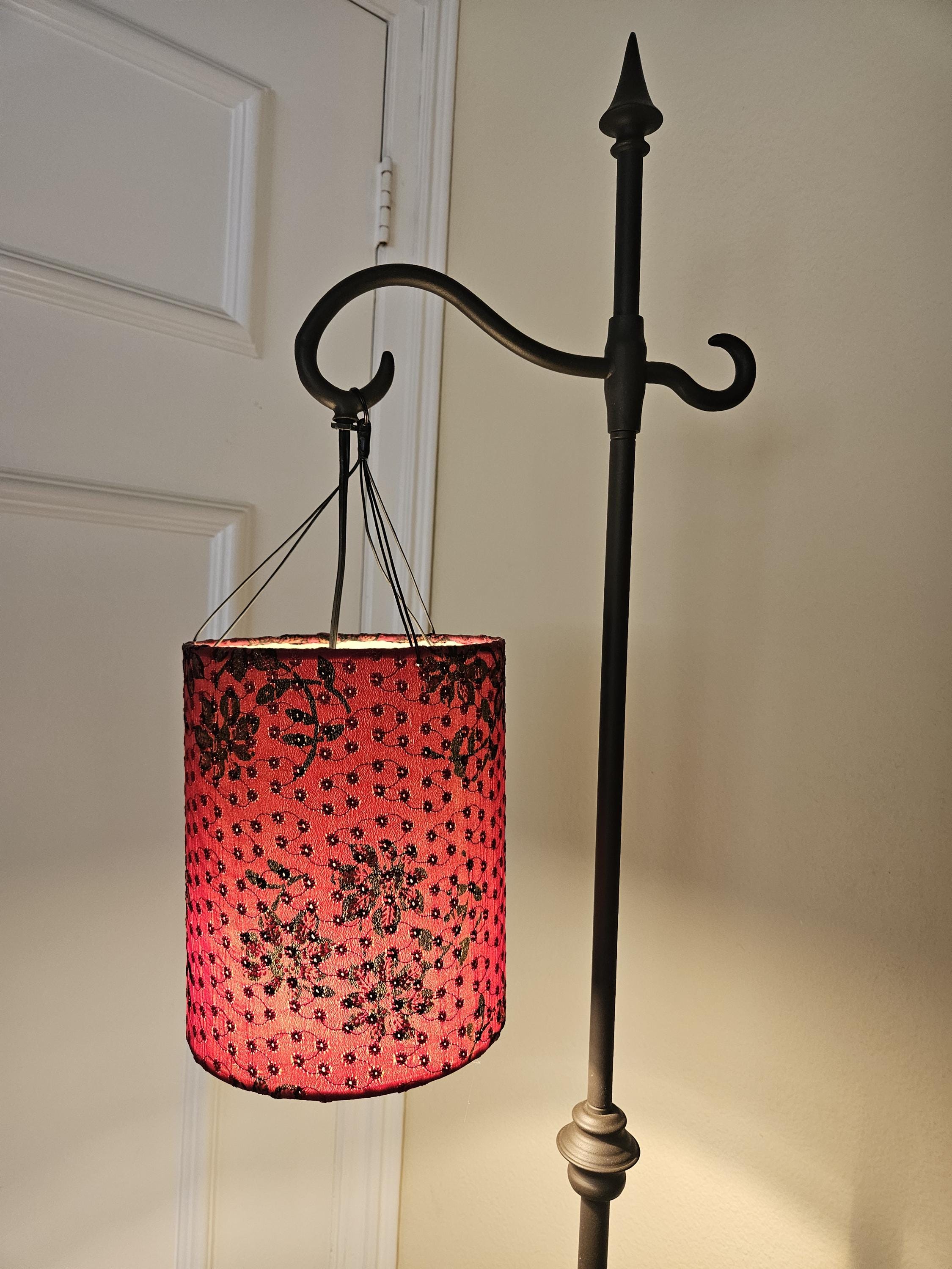 Funky Funnel Floor Lamp Shade Replacement, Handmade Hanging Drum