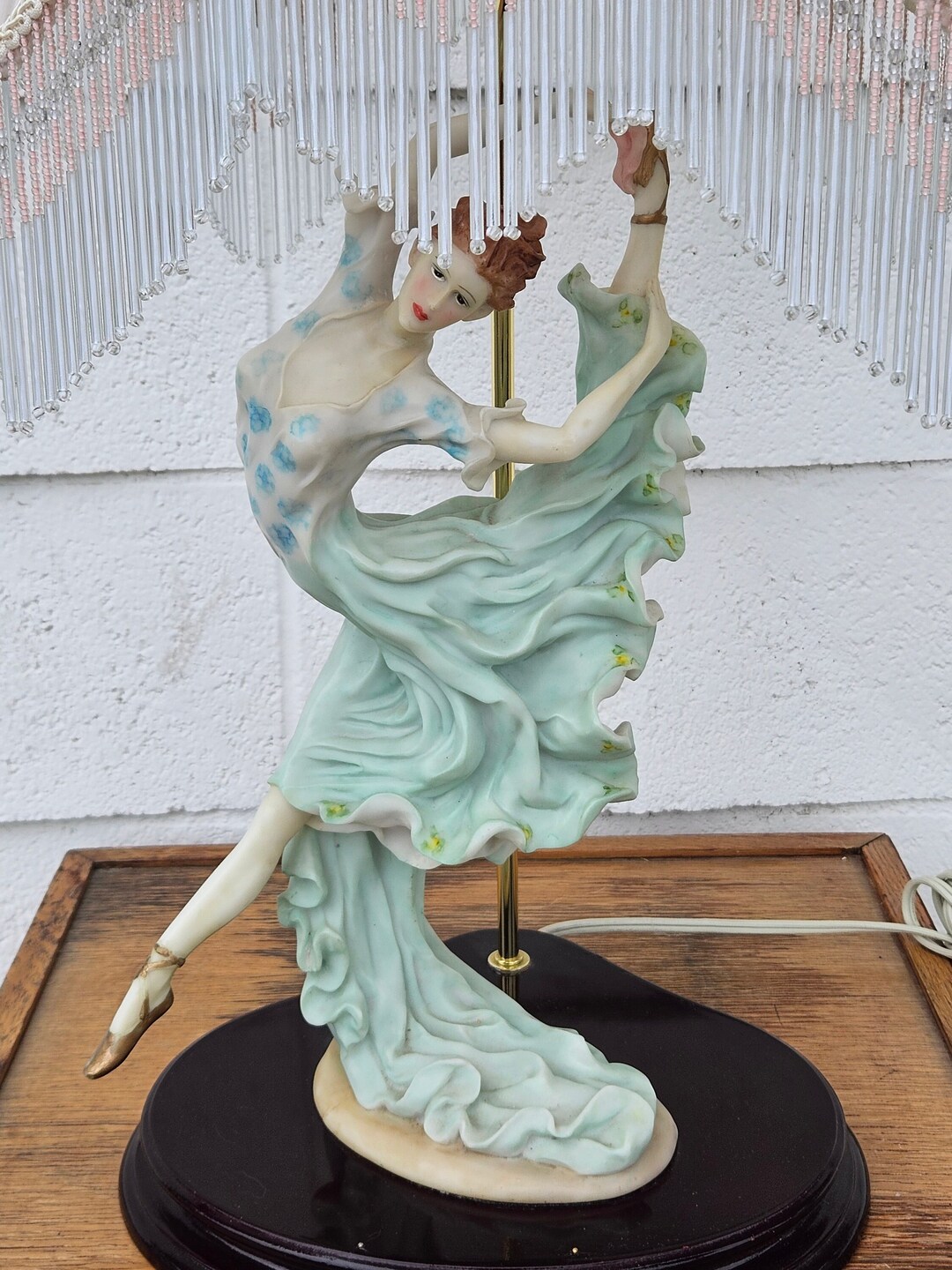 2 Vintage Figurine Lamps, Ballerina Figurine Lamp, Fancy Lamp, Large