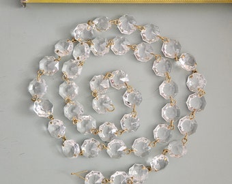 37" Glass Crystal Chain: Chandelier Lamp Parts, Home Decor