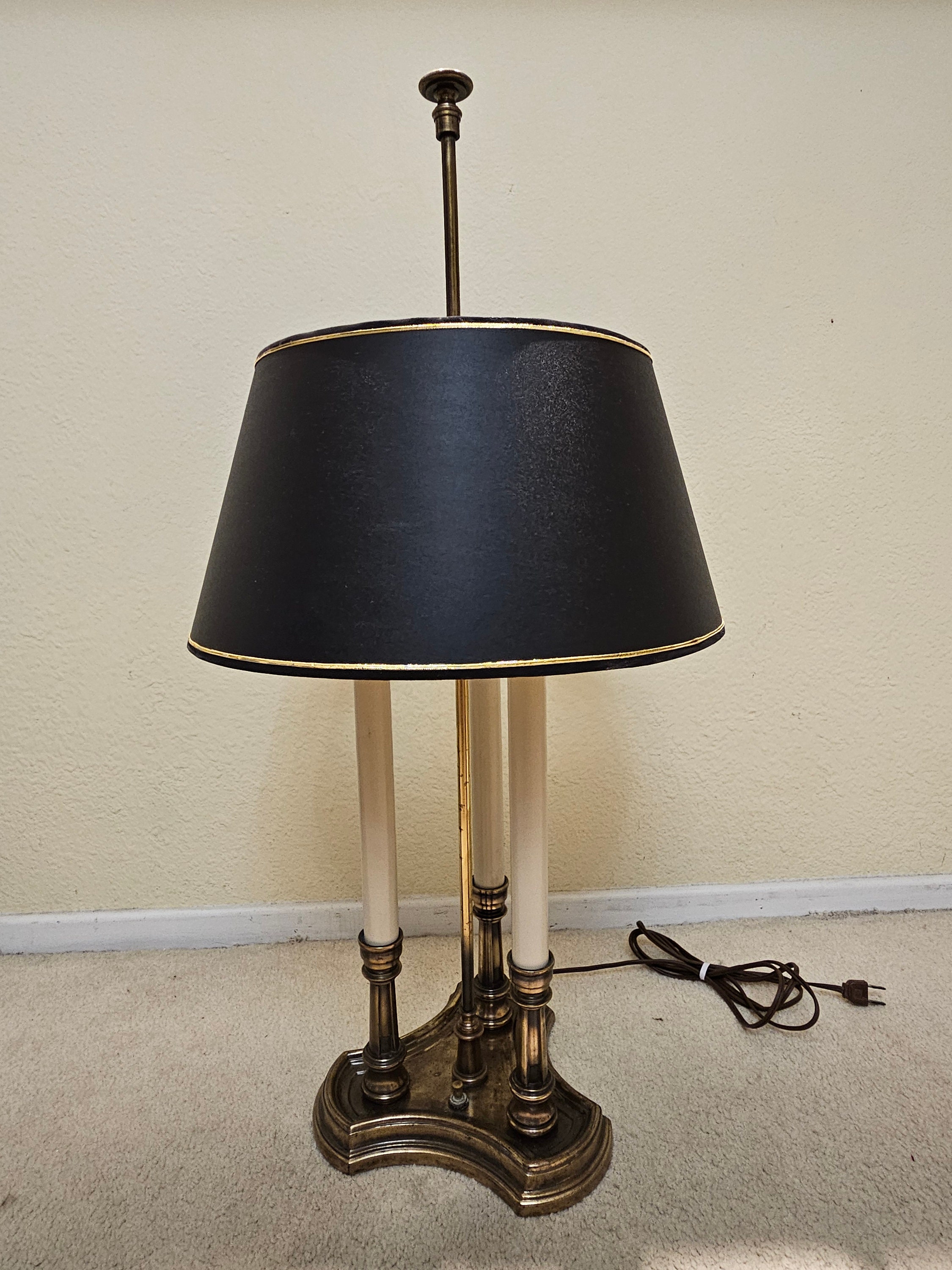 Vintage 3 Candle Stiffel Lamp, Stiffel Table Lamp, Old Vintage 3 Candle Stiffel Lamp, Stiffel Table Lamp, Old