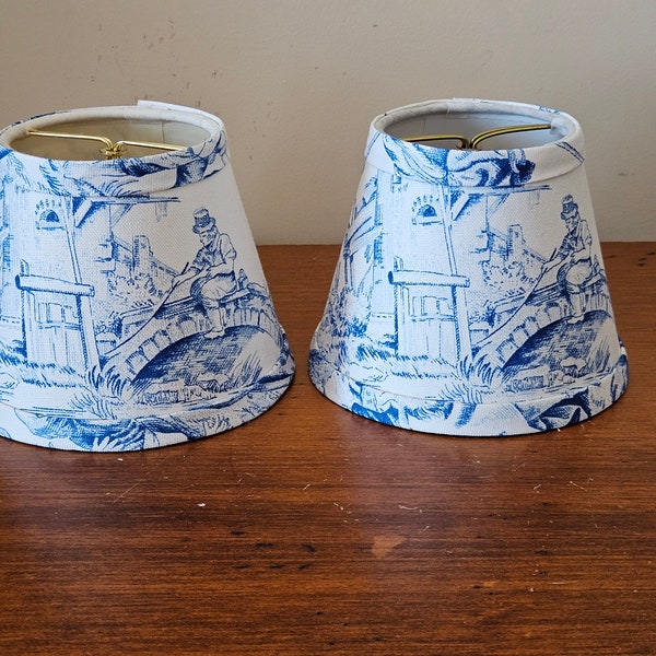 Blue and White Chandelier Lampshades - Etsy