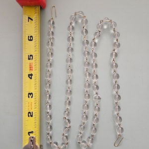 1 meter smooth crystal ball chain,  replacement crystal lamp parts, chandelier crystal, crystal prisms, home decor, crafts