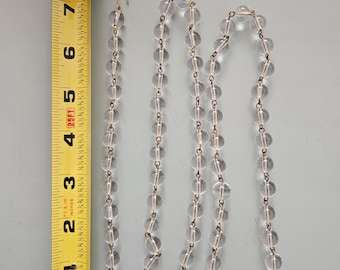 Crystal Ball Chain: 1 Meter Replacement Lamp Part, Chandelier Prism
