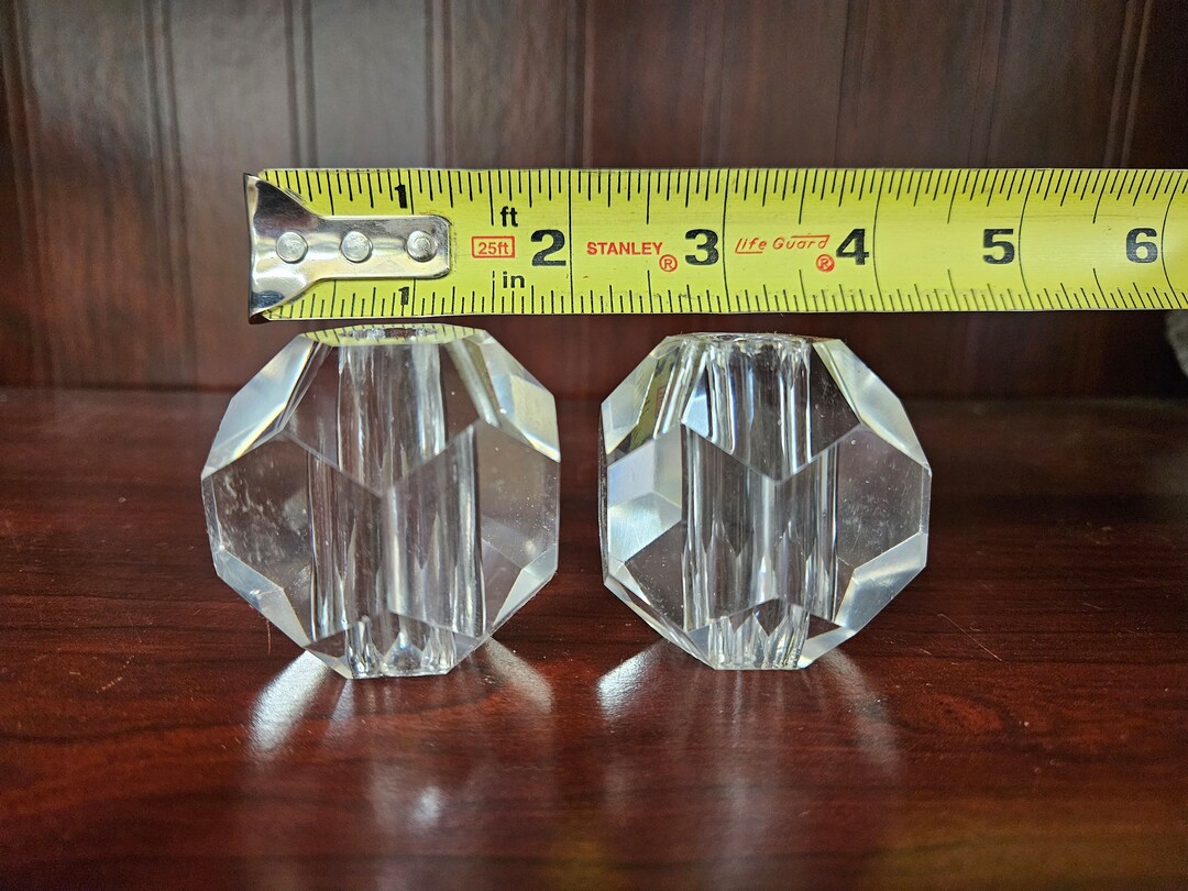 2 Vintage Cut Crystal Breaks, Vintage Lamp Parts, Replacement Crystal