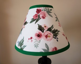 Handmade Floral Lampshade: Clip On Flower Shade