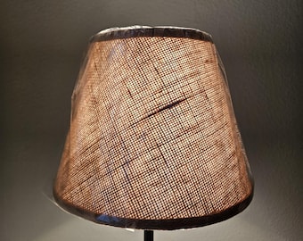Small Burlap Lampshade, Rustic Home Decor, Replacement shade