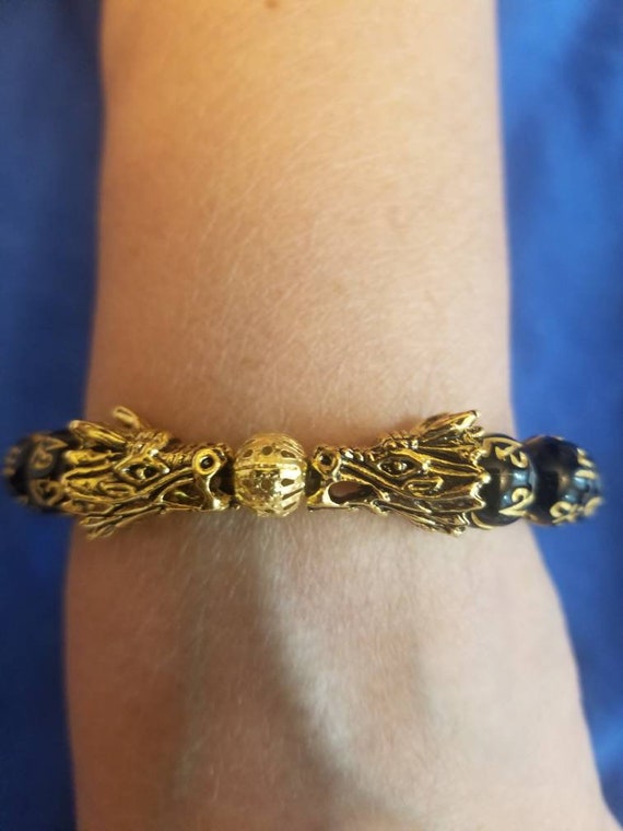 Real Gold Plated Black Buddha Chinese Bracelet Lucky Charm For Women And  Men Lucky Money Feng Shui Pixiu Mani Mantra Obsidian Wealth C3 Dr Otbic  From Yummy_shop, $1.35 | DHgate.Com