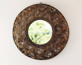 Bamboo mirror - natural wood mirror