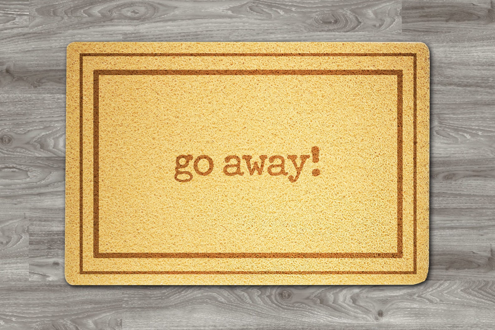 Go Away Door Mat Introvert Doormat Original Design Etsy