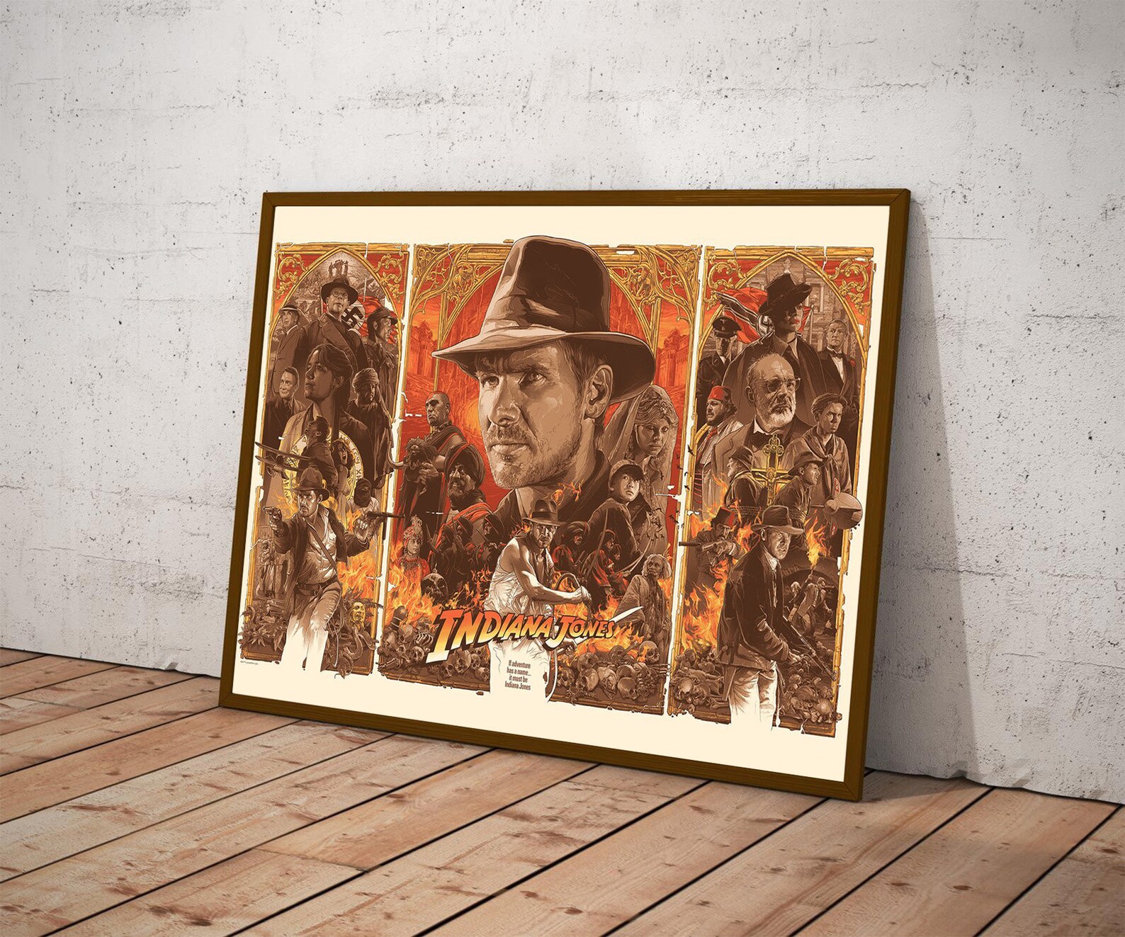 Indiana Jones Poster Indiana Jones Film Wall Art Print Decor | Etsy