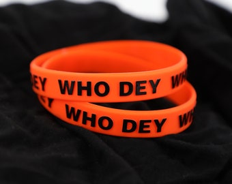Cincinnati Bengals Wristband | Who Dey Bracelet | Unisex