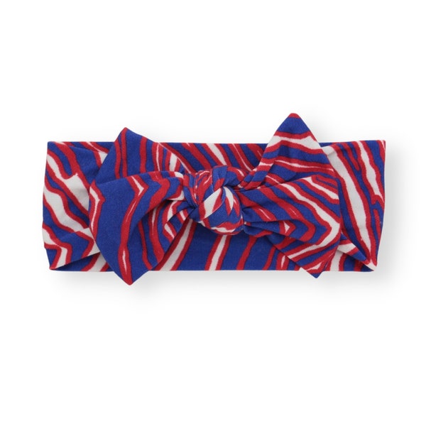 Buffalo Bills Baby Headband | Premium High Quality Bamboo | Zubaz Bow