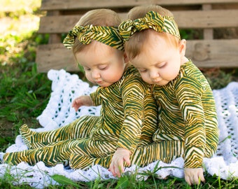 Green Bay Packers Baby Footies | Premium High Quality Bamboo