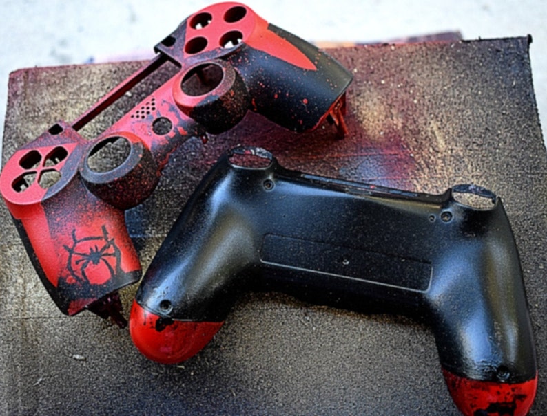 Miles Morales Custom Paint PS4 Controller Shell Gen 1 JDM011 Etsy