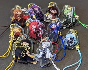 Limbus Company チャーム、2.25 インチ - イチゴとクリームの Limbus Company チャーム、2.25 インチ - イチゴとクリームの