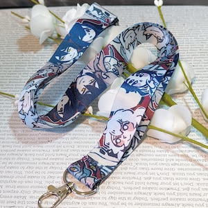 Fabric Lanyard & Wrist Strap - Hello, Charlottes!