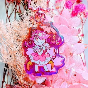 Iridescent Acrylic Keychain - Magical Girl Helena (Original Character)