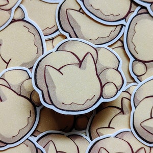 Sticker pailleté en sucre - Magat endormi
